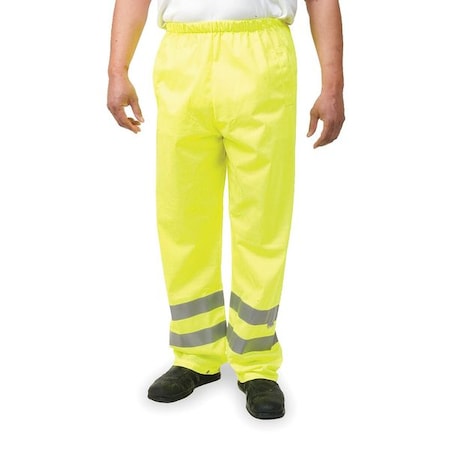 Safety Over Pants,Lime,Size 40 to 44x33