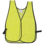 High Visibility Safety Vest, Polyester Mesh, Hook-and-Loop Closure, Lime, XL/2XL