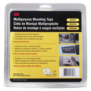Double-Sided Foam Tape, 3/4 in W, 15 yd L, 1/16 in, Polyurethane Foam, Double-Sided