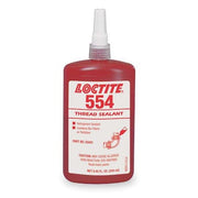 Pipe Thread Sealant 8.5 fl oz, Bottle, 554, Red, Liquid