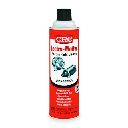 Electronic Parts Cleaner, Aerosol Spray Can, 20 oz, Solvent, Nonflammable, No VOC