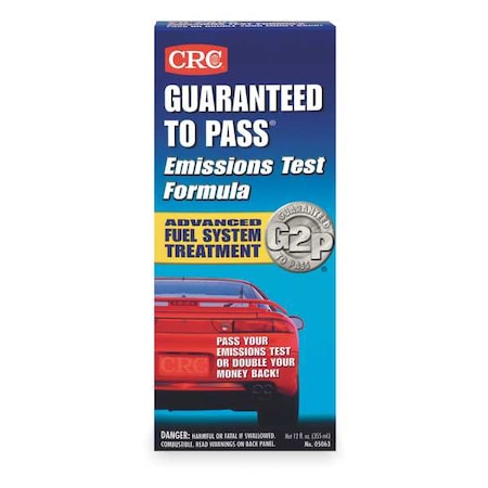 Emissions Test Formula Additive, For Gasoline Engines, 12 oz.
