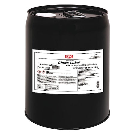 Chute Lube, Silicone, H2 No Food Contact, 5 Gal Pail, Yellow