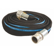 2" ID x 25 ft Rubber Water Discharge Hose BK