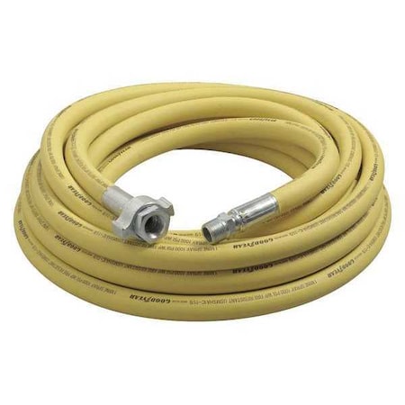 3/4" x 50 ft Nitrile Coupled Multipurpose Air Hose 1000 psi YL