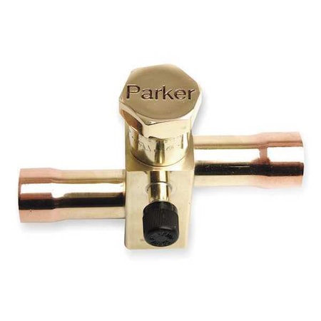 Service/Shut Off Valve,5/8 In,Copper