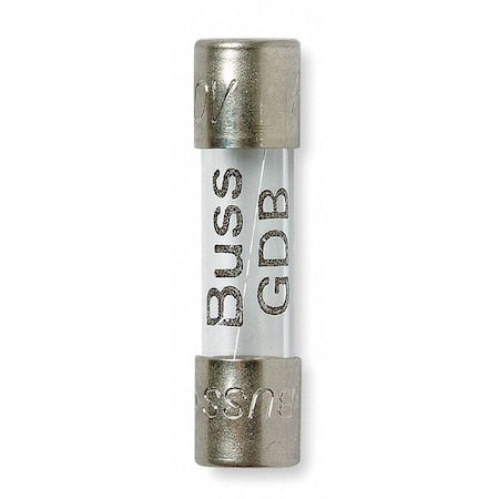 Glass Fuse, 100mA, 35A at 250V AC, 5 PK