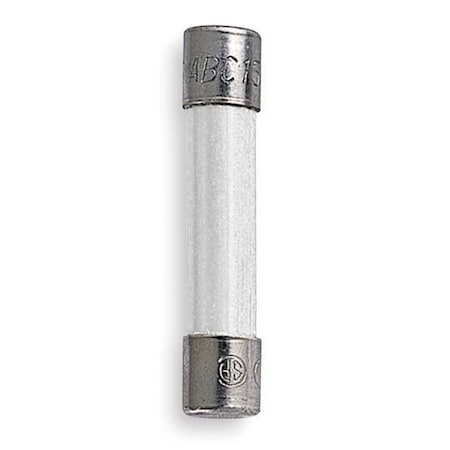 Ceramic Fuse, 15A, 10kA at 125V AC, 750A at 250V AC, 5 PK