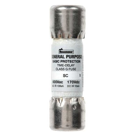 UL Class Fuse, G Class, Fast-Acting, 1A, 600V AC, Non-Indicating