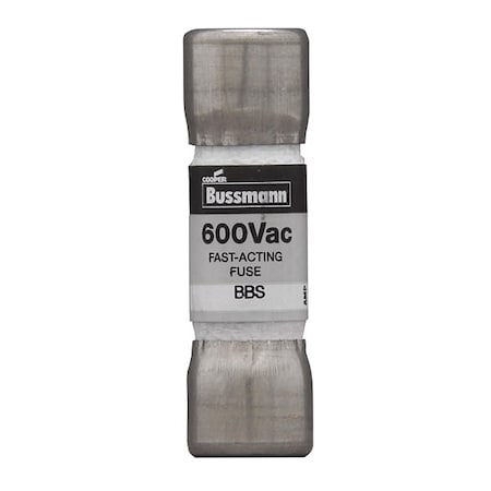 Midget Fuse, Fast-Acting, 3A, 600V AC, Non-Indicating, 10kA at 600V AC