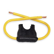 Fuse Holder, 0 to 30A Amp Range, 32V DC Volt Rating, 1 Poles, Wire Leads