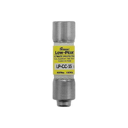 CC Class, Time-Delay, 15A, 600V AC, Non-Indicating