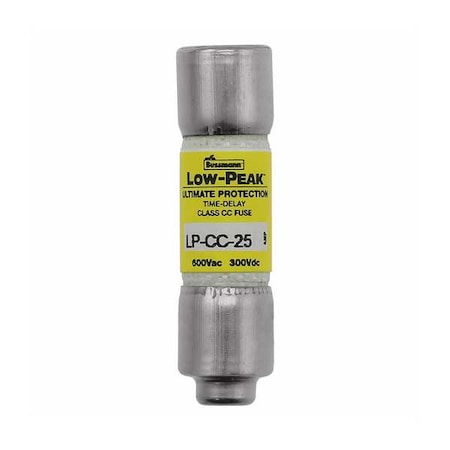 CC Class, Time-Delay, 25A, 600V AC, Non-Indicating