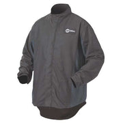 Welding Jacket, WeldX(TM), 7 oz, 30 in Length, Zipper Closure, 1 Pockets, Black, L