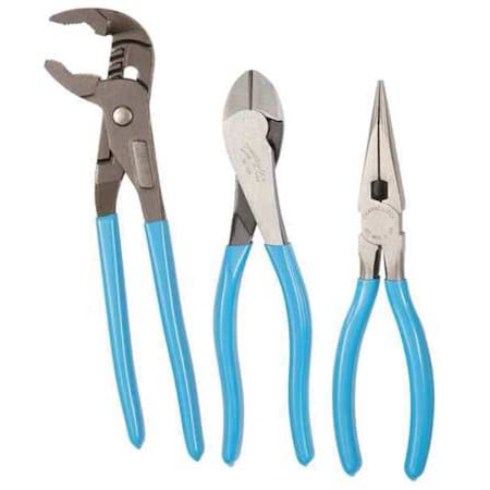 3 Piece Plier Set Dipped Handle