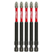 SHOCKWAVE 3-1/2 in Impact Phillips No. 2 Power Bits (5PK)