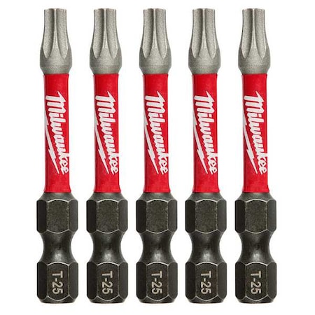 Shockwave 2" Impact Torx T25 Power Bits (5PK)