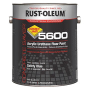 1 gal Floor Paint, Gloss Finish, Safety Blue, Solvent Base