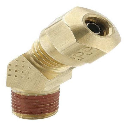 Elbow, Brass, Comp. 1/4 in, MNPT 1/8 in