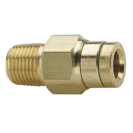 Strt,Brass,Push-Fit1/2in,MNPT1/2in