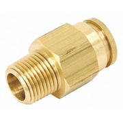 Strt,Brass,Push-Fit3/8in,MNPT1/2in