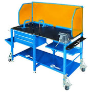 Welding Table,Steel,1000 lb. Cap.,Blue