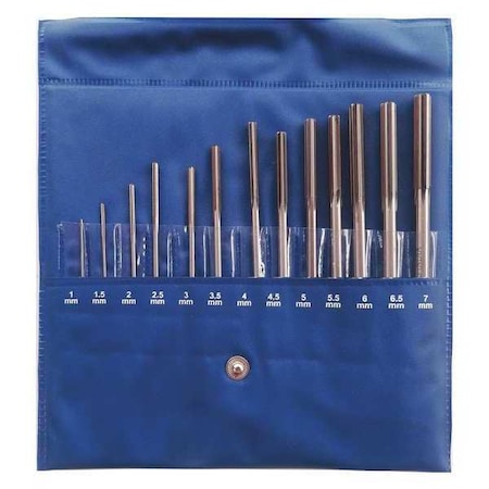 Chucking Reamer Sets,1-7x0.5 mm,13pc