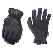 Tactical Glove, Synthetic Leather Palm, 12" Length, Elastic Cuff, Full Finger, Foam Lining, Black