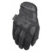 Tactical Glove, Synthetic Leather Palm, 12" Length, Hook-and-Loop Cuff, Full Finger, Foam Lining