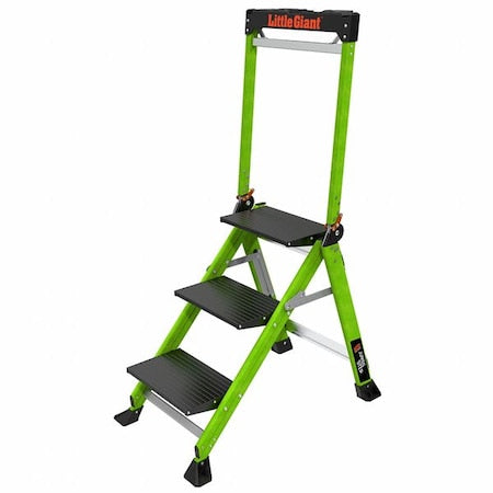 Fiberglass Step Stool,Capacity 375 lb