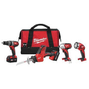 M18 Cordless LITHIUM-ION 4-Tool Combo Kit w/ M18 HACKZALL Recip Saw