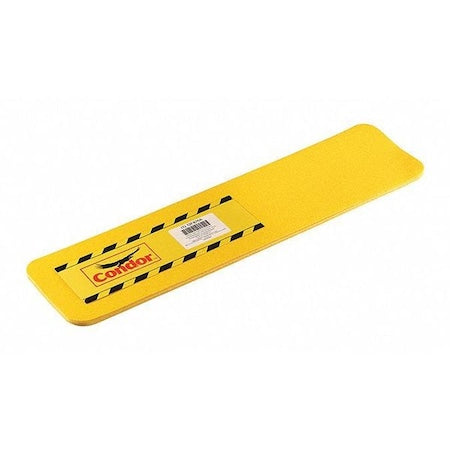 Anti-Slip Tread Polyurethane 60 Grit Size, Yellow, 6" W x 2 ft. L, 33 mil Thick