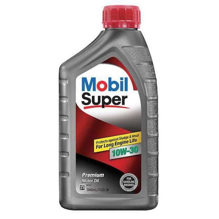 Mobil Super 10W-30, Engine Oil, 1 Qt.