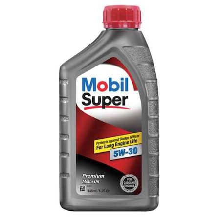 Engine Oil, Mobil Super, 5W-30, 1 Qt