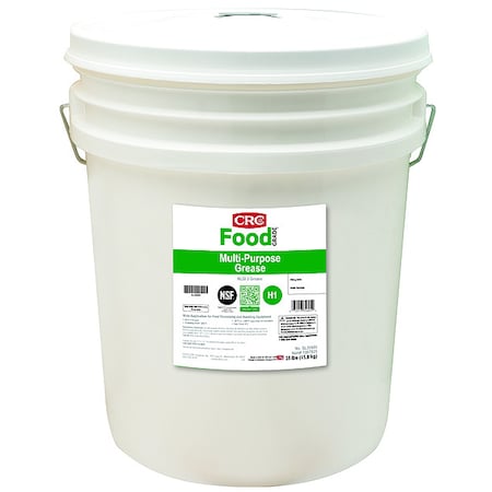 35 lb. White Multi-Purpose Food Grade Grease Pail