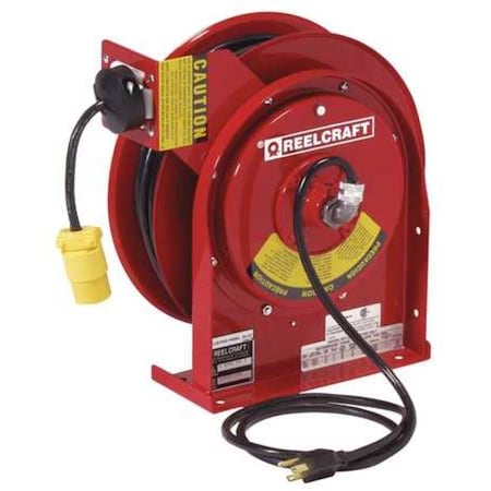 Retractable Cord Reel with 45 ft. Cord 1-Outlet 12/3
