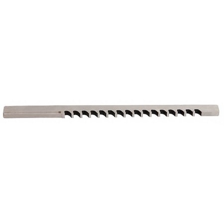 Keyway Broach, W 1/4 In, Cut L 1-5/8 In