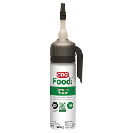 Dielectric Grease,3 oz, Tube, H1 Food Grade, Clear