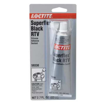 Gasket Sealant, 80 mL, Black, Temp Range -65 to 450 Degrees F