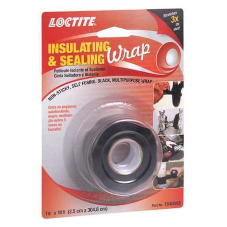 Repair Tape, Silicone, Black, 3-3/8 yd L