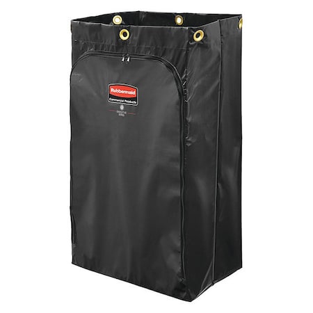 Janitorial Cart Vinyl Bag,24 gal.,Blk