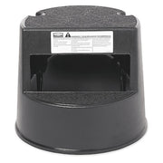 Step Stool,350 lb. Capacity,Plastic,Blk, 350 lb. Load Capacity, Plastic, Black