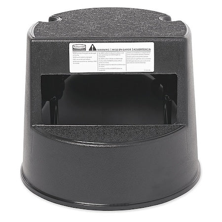 Step Stool,350 lb. Capacity,Plastic,Blk, 350 lb. Load Capacity, Plastic, Black