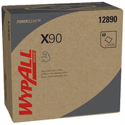 WypAll Power Clean X90 Ultra Duty Cloths (12890), Wipes POP-UP BOX, Blue Denim, 5 Boxes /Case, PK5