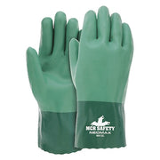 NeoMax Chemical Resistant Gloves, Neoprene, 12 in L, Not Rated, Green, M, 1 PR