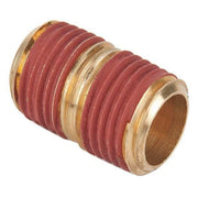 3/8" MNPT x 1" TBE Brass Close Pipe Nipple
