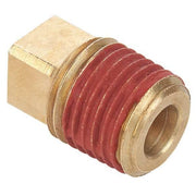 Brass Square Head Plug, MNPT, 1/4" Pipe Size