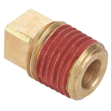 Brass Square Head Plug, MNPT, 1/4" Pipe Size