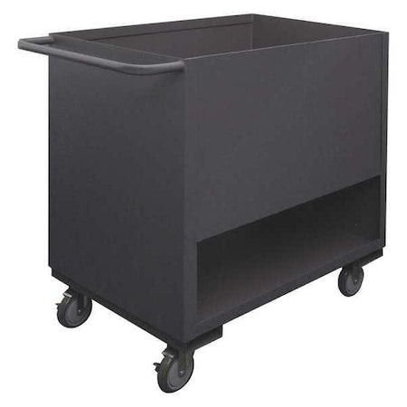 Flat Shelf Utility Cart, 14 ga. Steel, 2000 lb Load Capacity, 2 Shelves, 54-1/8" L, 30-3/16" W