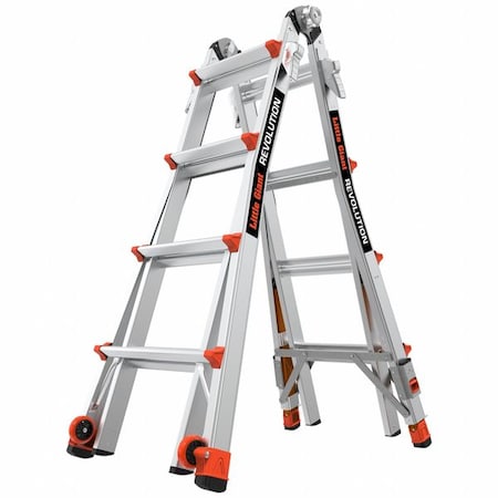 Multipurpose Ladder, Not Available, Aluminum, 300 lb Load Capacity